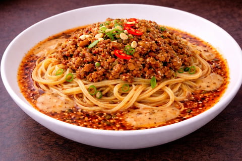 Dan Dan Spicy Pork Mince Noodles